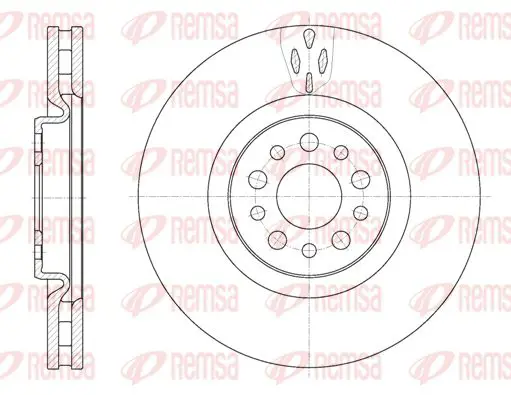 Handler.Part Brake disc KAWE 698010 1