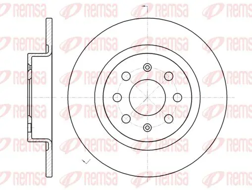 Handler.Part Brake disc KAWE 698300 1