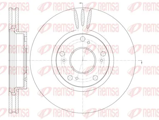 Handler.Part Brake disc KAWE 698510 1