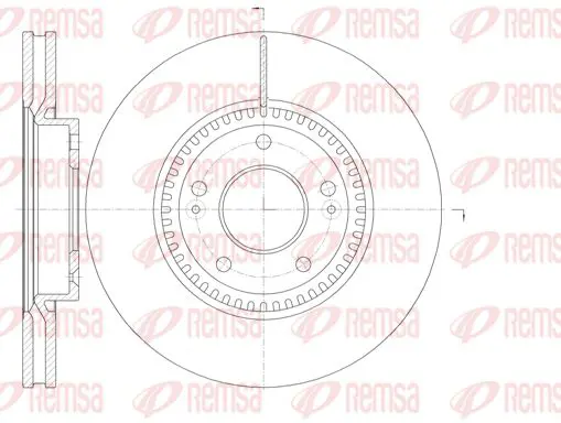 Handler.Part Brake disc KAWE 698810 1