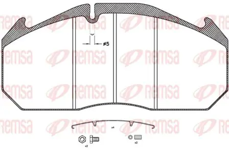 Handler.Part Brake pad set, disc brake KAWE JCA50631 1