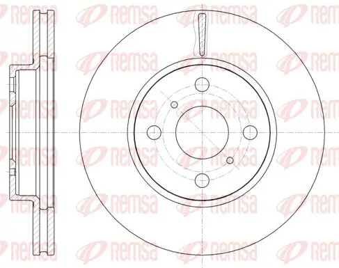 Handler.Part Brake disc KAWE 6100510 1