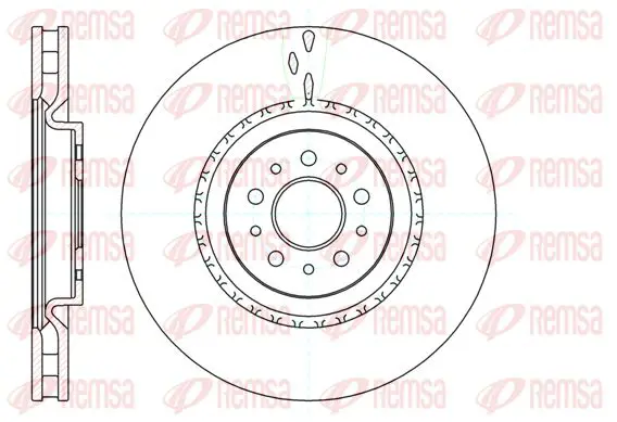 Handler.Part Brake disc KAWE 6101010 1