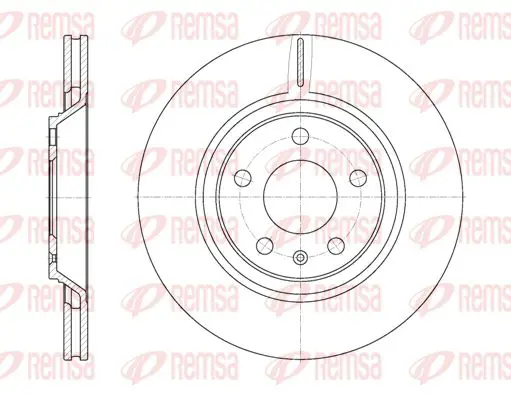 Handler.Part Brake disc KAWE 6101210 1