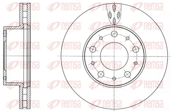 Handler.Part Brake disc KAWE 6101510 1