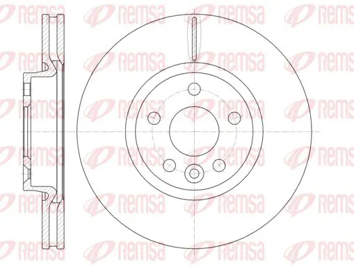 Handler.Part Brake disc KAWE 6101910 1