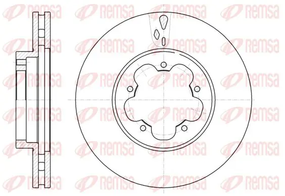 Handler.Part Brake disc KAWE 6102110 1