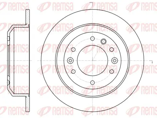 Handler.Part Brake disc KAWE 6102700 1