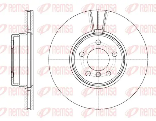 Handler.Part Brake disc KAWE 6102810 1