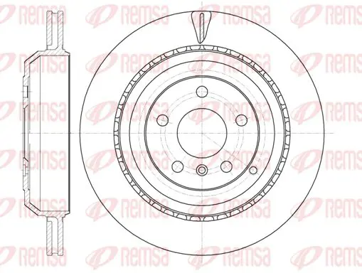 Handler.Part Brake disc KAWE 6103110 1