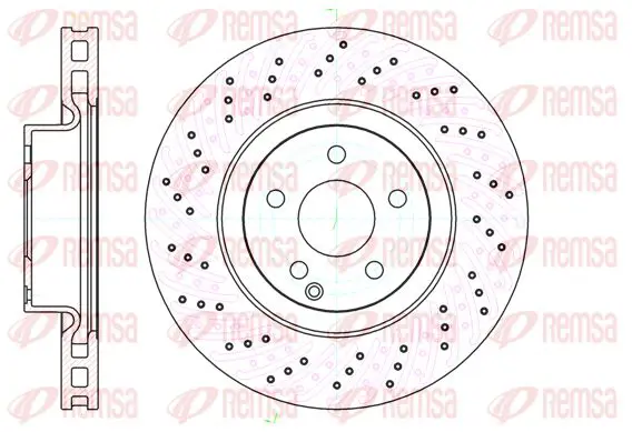 Handler.Part Brake disc KAWE 6103210 1