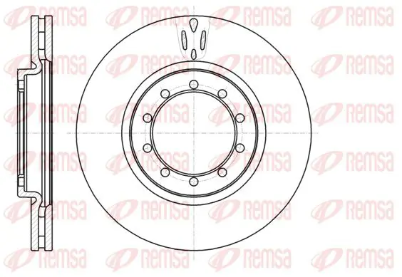 Handler.Part Brake disc KAWE 6103910 1