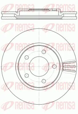 Handler.Part Brake disc KAWE 6104710 1