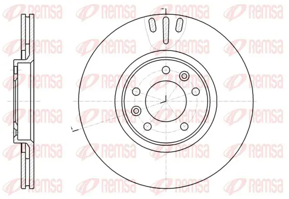 Handler.Part Brake disc KAWE 6105110 1