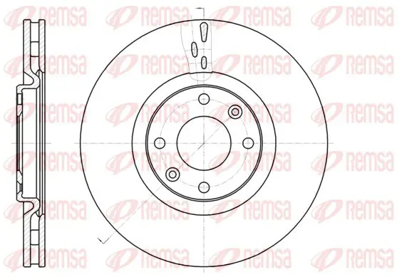 Handler.Part Brake disc KAWE 6105910 1