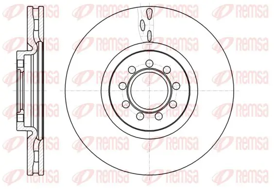 Handler.Part Brake disc KAWE 6106110 1