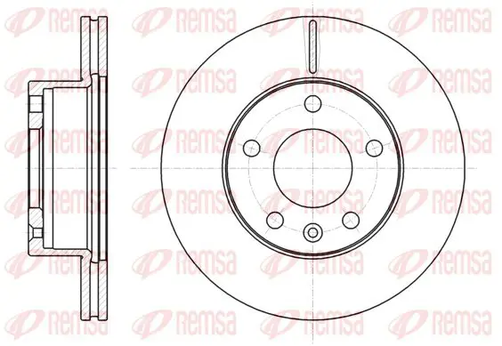 Handler.Part Brake disc KAWE 6106310 1