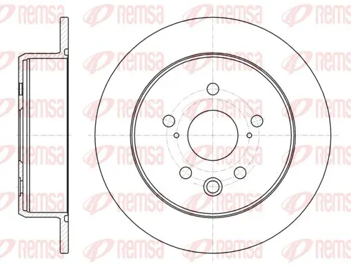 Handler.Part Brake disc KAWE 6107500 1