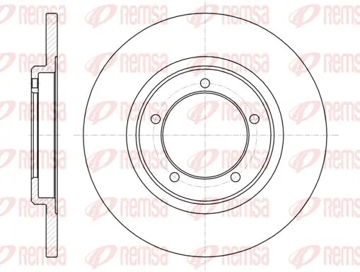 Handler.Part Brake disc KAWE 6109400 1