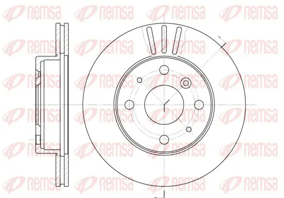 Handler.Part Brake disc KAWE 6109510 1