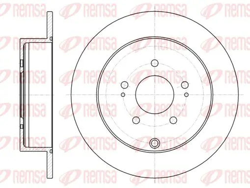 Handler.Part Brake disc KAWE 6109800 1