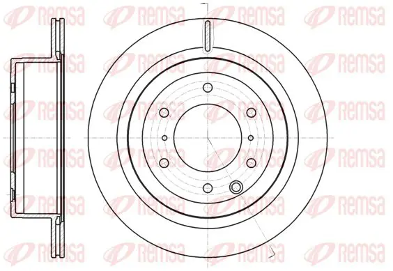 Handler.Part Brake disc KAWE 6109910 1