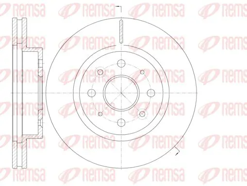 Handler.Part Brake disc KAWE 6110310 1