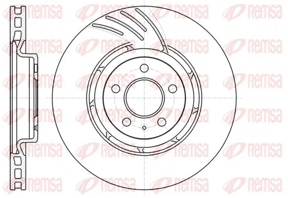 Handler.Part Brake disc KAWE 6111110 1