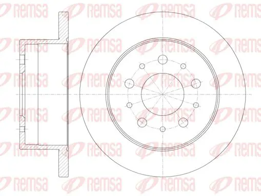 Handler.Part Brake disc KAWE 6112000 1