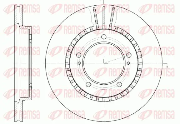 Handler.Part Brake disc KAWE 6112510 1