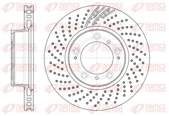 Handler.Part Brake disc KAWE 6113310 1