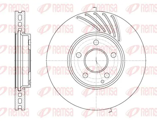 Handler.Part Brake disc KAWE 6114010 1