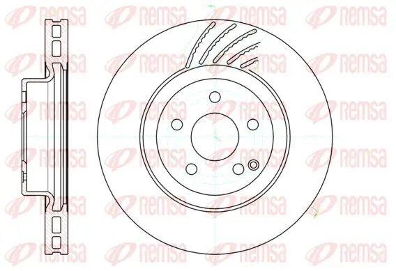 Handler.Part Brake disc KAWE 6114210 1