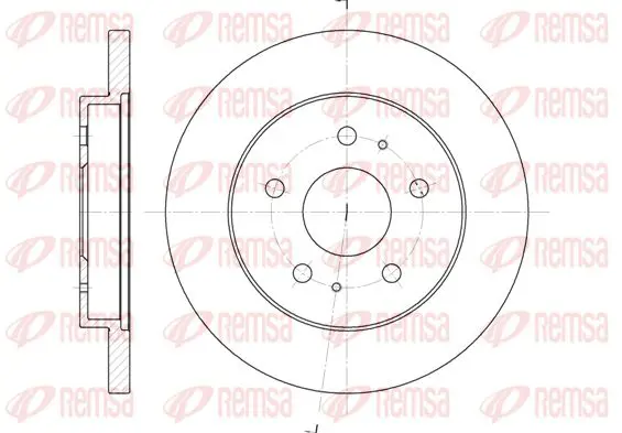 Handler.Part Brake disc KAWE 6114300 1