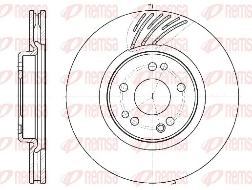 Handler.Part Brake disc KAWE 6115210 1