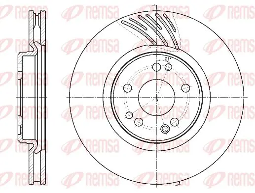 Handler.Part Brake disc KAWE 6115211 1