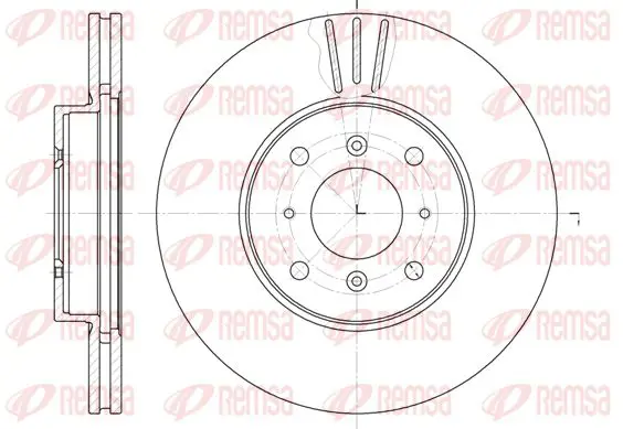 Handler.Part Brake disc KAWE 6115310 1