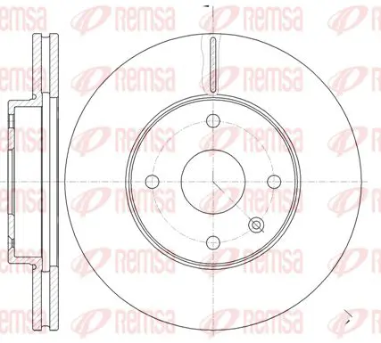 Handler.Part Brake disc KAWE 6118110 1