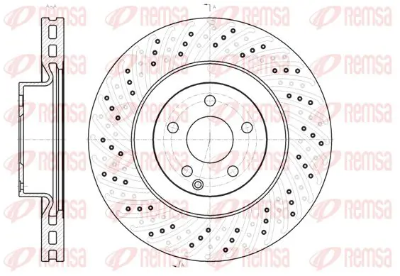 Handler.Part Brake disc KAWE 6118610 1