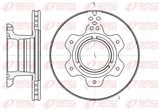 Handler.Part Brake disc KAWE 6119110 1