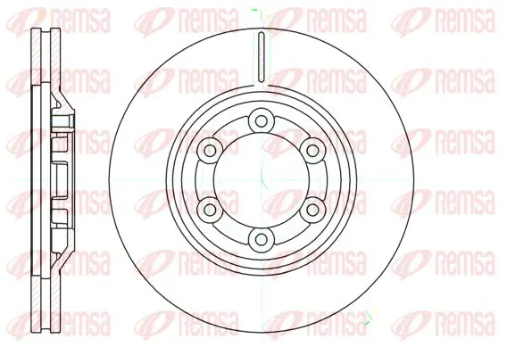 Handler.Part Brake disc KAWE 6119310 1