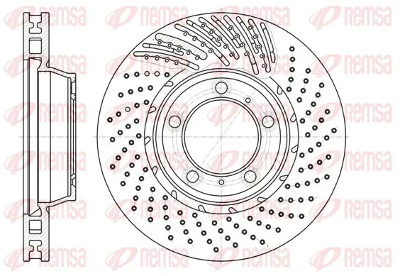 Handler.Part Brake disc KAWE 6119610 1