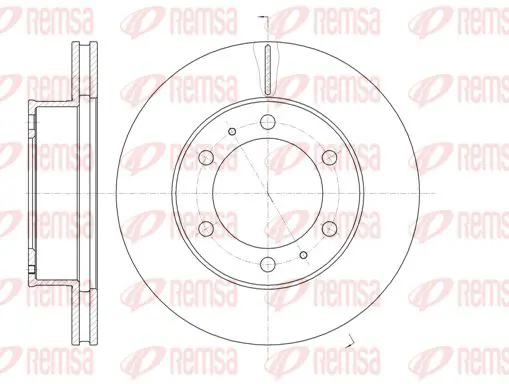 Handler.Part Brake disc KAWE 6120510 1