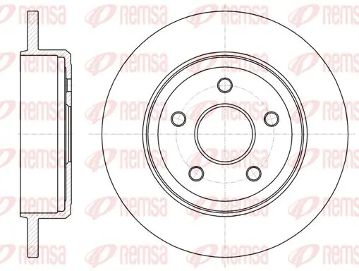 Handler.Part Brake disc KAWE 6121100 1