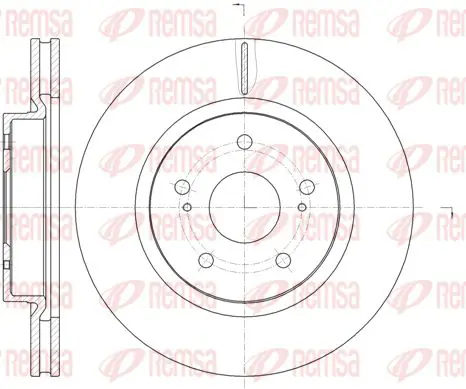 Handler.Part Brake disc KAWE 6121210 1