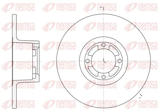 Handler.Part Brake disc KAWE 6121900 1