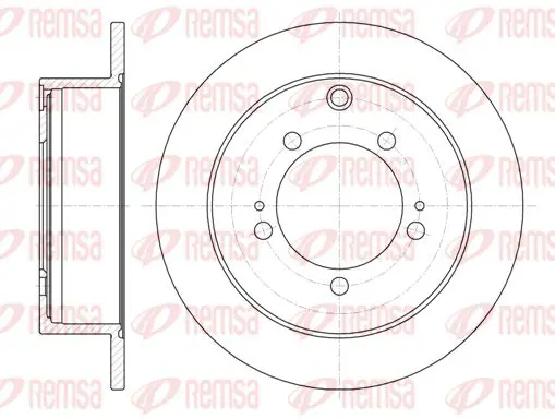 Handler.Part Brake disc KAWE 6123000 1