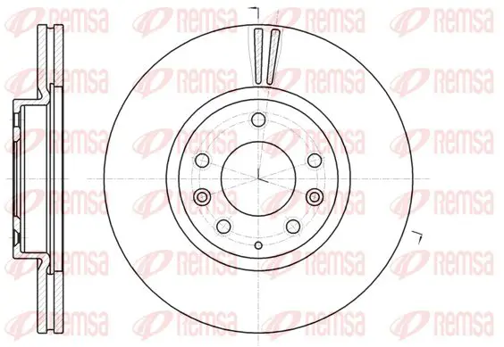 Handler.Part Brake disc KAWE 6123510 1