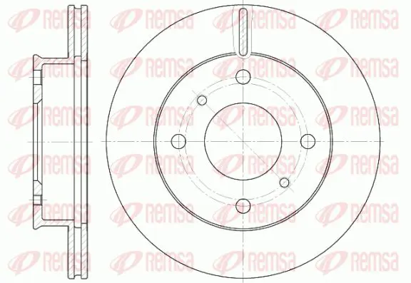 Handler.Part Brake disc KAWE 6124110 1