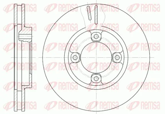 Handler.Part Brake disc KAWE 6124810 1